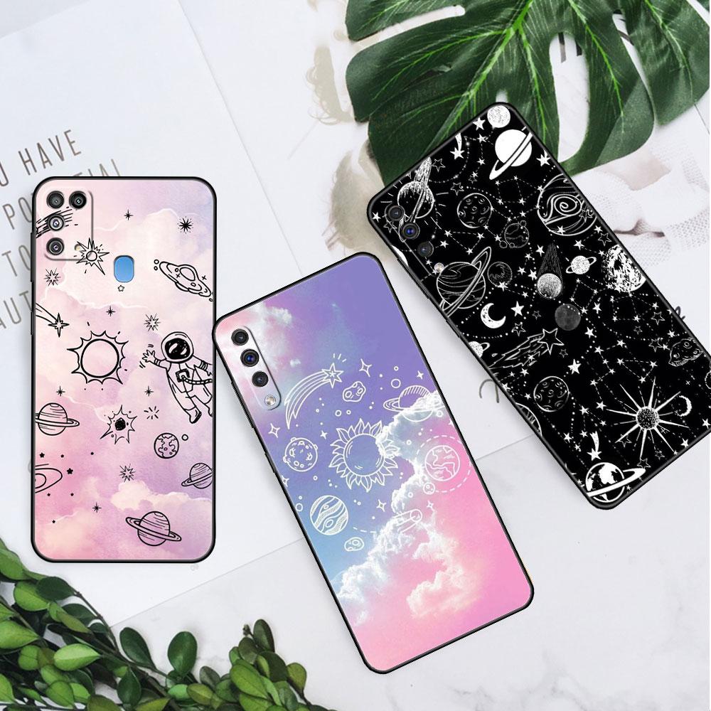 Чехол Cosmic Planet для Samsung Galaxy A50 A20e A70 A10 A40 A20s A10s M30s M23 M51 M31s черный мягкий чехол для телефона