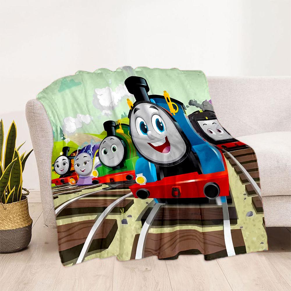 Thomas Friends Express Flannel Blanket-Soft and Suitable for Sofas,Beds,Offices,Travel,All Seasons,Great Gift for Holidays and Birthdays.
