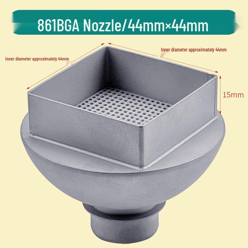 Compatible Square Nozzle for Quick 861DW Hot Air Gun - Perfect for BGA Desoldering