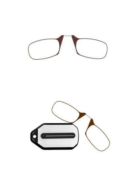 Ultra-Thin Foldable Pince-Nez Reading Glasses with Keychain - Unisex Portable Card-Style Design