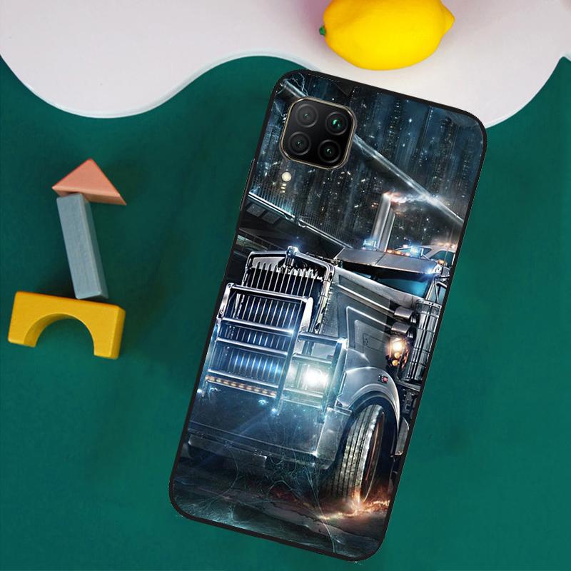 Крутой Чехол с Изображением Тягача для Huawei Nova 11i 12s 12i 8i 7i Y73 Y70 Y90 Y60 Y72 Y61 Y91 9 10 SE P30 Pro P40 Lite