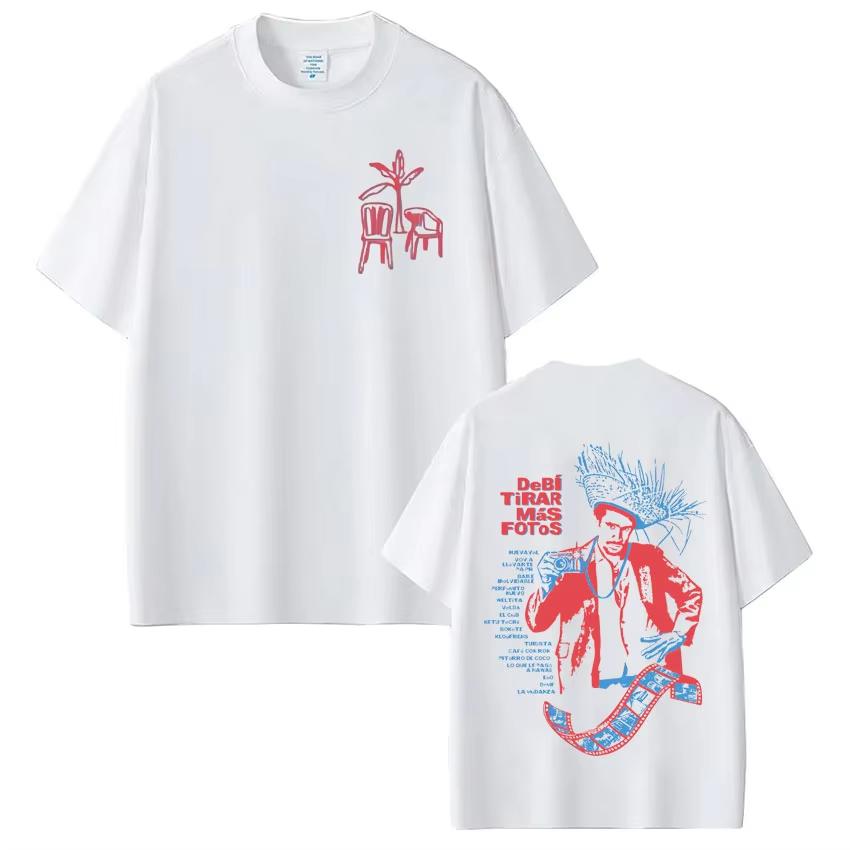 Rapper Bad Bunny Debi Tirar Mas Fotos DTMF Unisex Fashion Hip Hop Oversized Streetwear Unisex And Unisex Tshirt