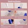Portable Crochet Hook Tool 3/4 Needle Manual Knitting Needle Efficient Comfortable Grip Cord Knitting Tool Yarn Crafting