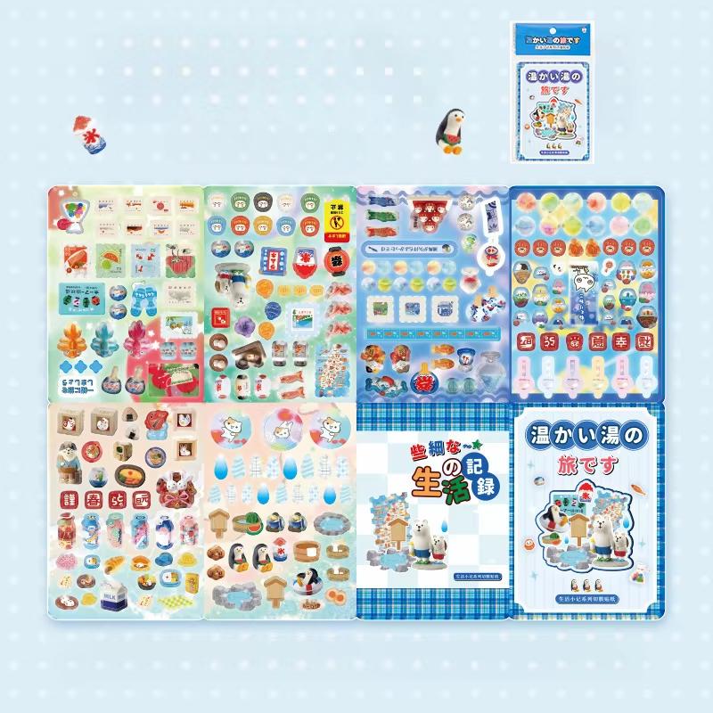 Ретро японский мультфильм скрапбукинг наклейка для детей кавайный Y2K аниме десерт сок дневник наклейка DIY декор канцелярские принадлежности наклейка