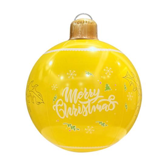 18.9 Inch Giant Inflatable Christmas Ball Outdoor Large PVC Blow Up Ball for Outside Yard Lawn Porch Decoration