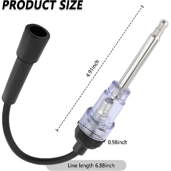 Stacool Spark Plug Tester with Indicator Lights,Spark Tester Small Engine for Check Ignition System,Universal Ignition Coil Tester Tool Car