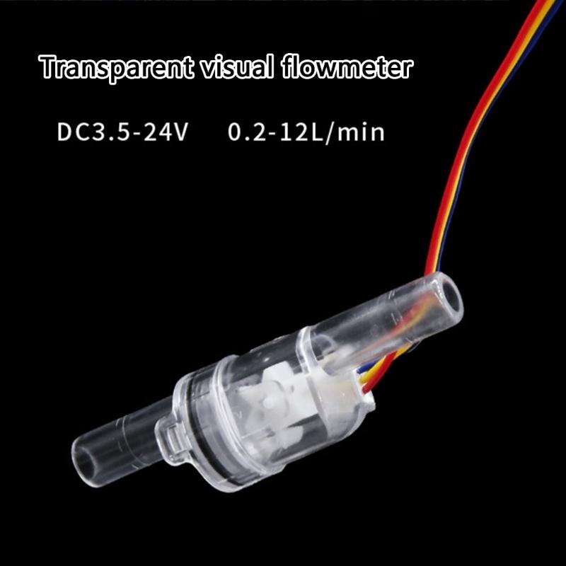 Versatile Small  Water Flows Meter ABS Fluid Flows Meter with Hall Sensoring Perfect for Industrial Equipment Maintenance