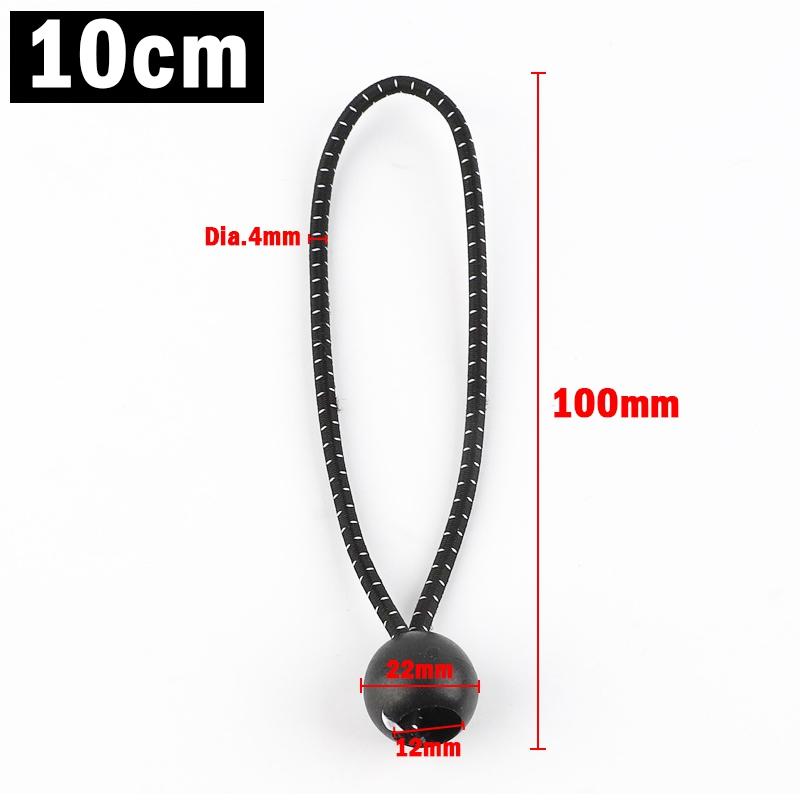 2~60Pcs Black-White Dot Bungee Cord Sun Shade Net Installation Accessories Outdoor Tent Canopy Tarp Elastic Oxford Rope Ties