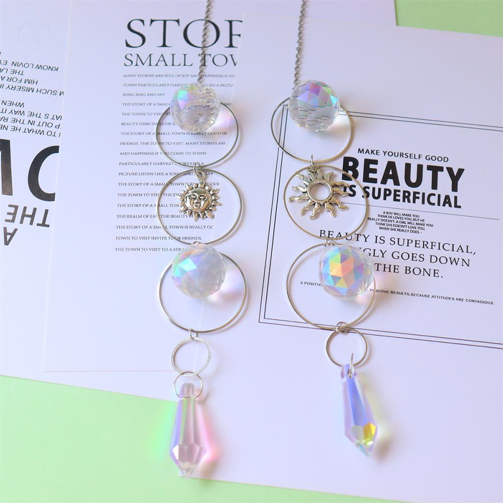 Хрустальная музыка ветра Пентаграмма Ловец солнца Алмазные призмы Подвеска Ловец снов Радужный ловец Подвесной декор для дома и сада