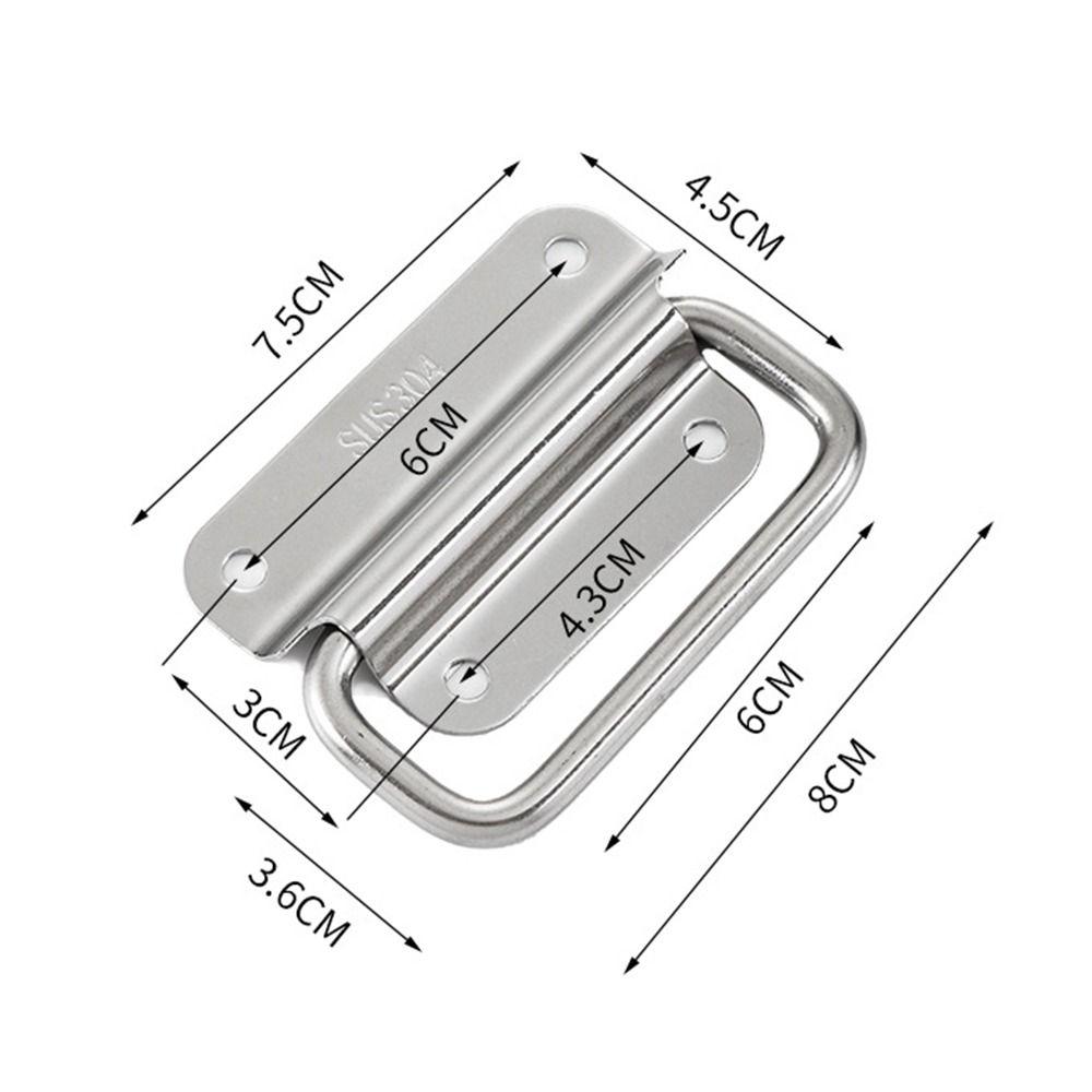 Ручка-бокс из нержавеющей стали 201/304 с винтами Дверная ручка Ручка для шкафа Ручка для дверцы шкафа Ящик