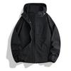 Summer sunscreen clothing Lightweight casual color contrast outdoor long-sleeved thin cool breathable cycling hooded sunscreen clothing