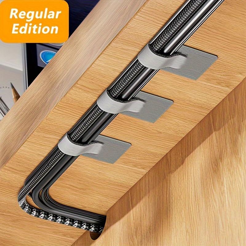 20 шт. Самоклеящиеся нейлоновые зажимы для проводов из полиамида, Ремни-органайзеры для кабелей под стол, Многоцелевой держатель для шнуров для дома, офиса, Зажимы для шнуров