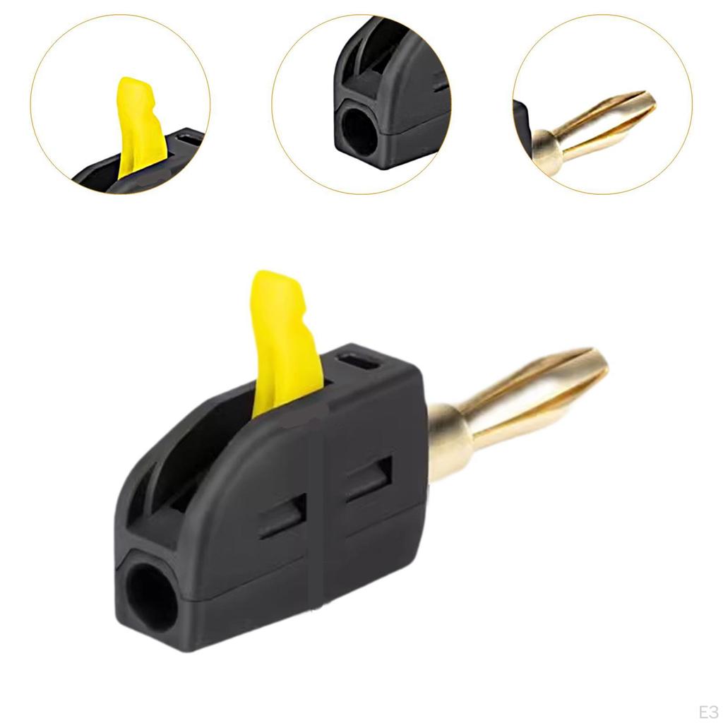 Вилка типа «банан» 4 мм, 250 В/32 А, высокая прочность, стабильная проводимость, практичный штабелируемый мини-штабелируемый