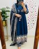 Indian Bollywood Anarkali Kurta Pant Dupatta Set Women Pakistani Salwar Kameez Suit Dress