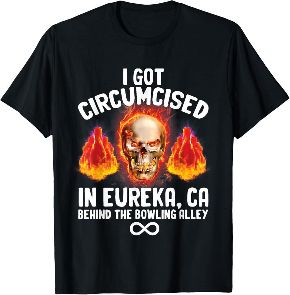 Circumcised Bowling Oddly Specific Humor Weird Funny Meme T-Shirt Made in USA Unisex T-Shirt