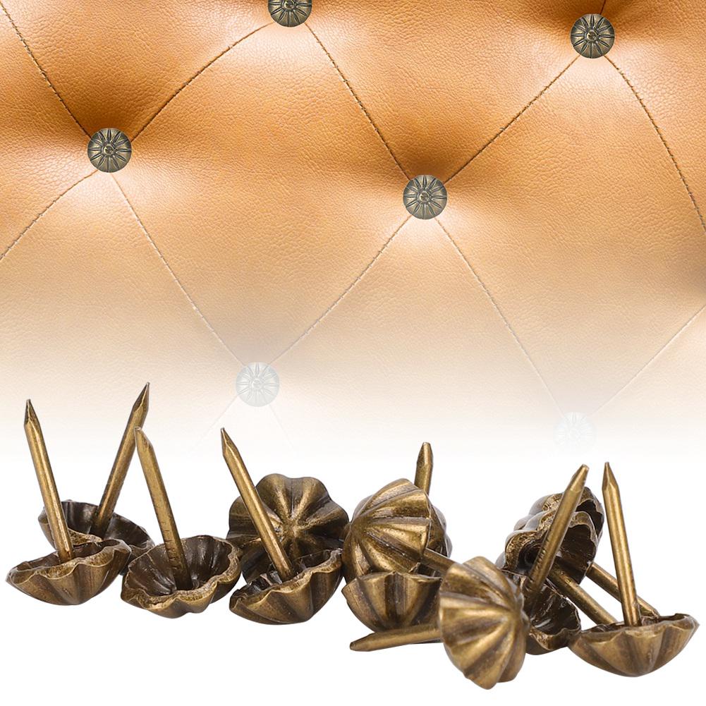 150 шт. Обивочные гвозди Ретро Глянцевый узор Декор дивана Сделай сам Аксессуары для одежды Железо 11 мм