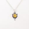 Natural Yellow Cat's Eye Gemstone 925 Sterling Silver Jewelry Handmade Pendant PP-39-48