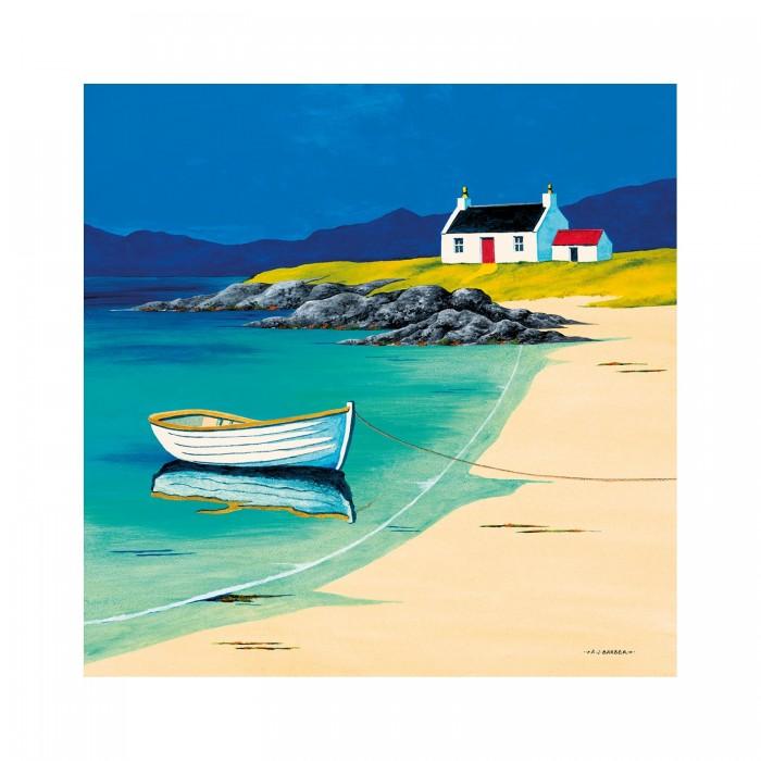 Anthony Barber Hebridean FishermanÂ´s Cottage Print