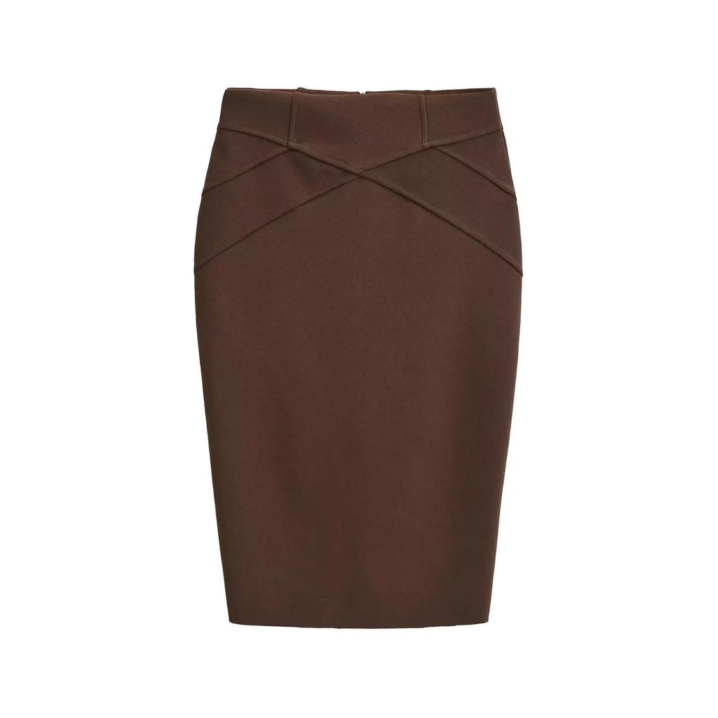 Корейская юбка-миди с высокой талией: 3D пэчворк, облегающий бедра, осенне-зимний стиль