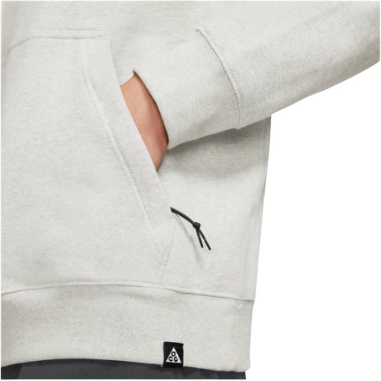 Nike Graphic Print Hooded Pullover Long Sleeve Sweatshirt Men sweatshirt Gray DH1575-050