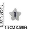 English Letter Embroidery Cloth Sticker Small Size Diy Pendant Decorative Patch Sticker Love Star Letter Embroidery Chapter Boy