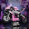 Образовательный Модель Дорожного Мотоцикла M1000 RR 42130 Строительные Блоки Творческие Технические MOC Сборные Кирпичики Розовый Настольный Подарок Идея