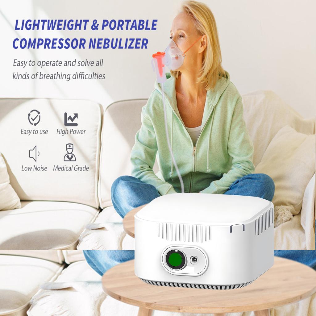 Portable Medical Air Compressor for Kids Adults Cough Atomizer Nebulizer Inhaler Determine Airway Inhale Humidifier Health Care