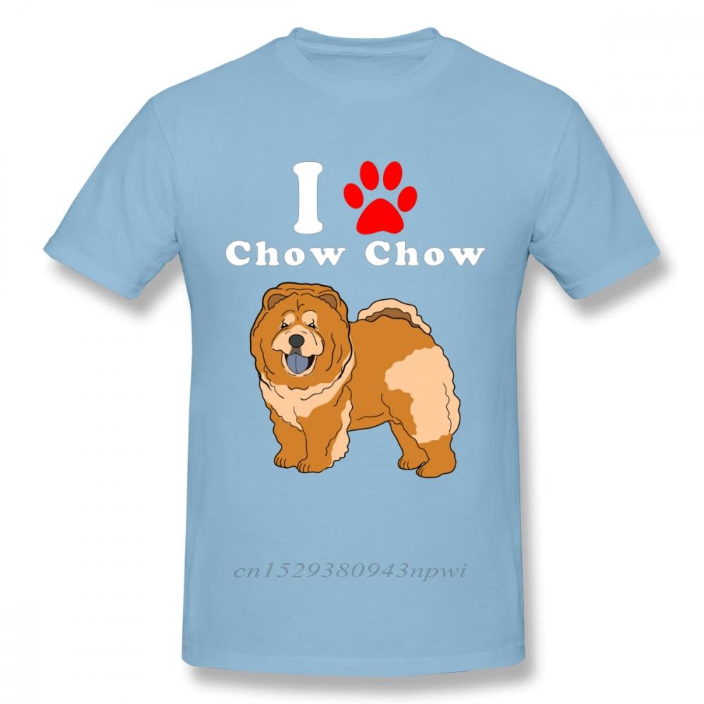 Round Neck I Love My Chow Chow In The Year Of The Dog Adopt Rescue Dog Lover Mom Or Dad Save Abandoned Pet Dot t shirt
