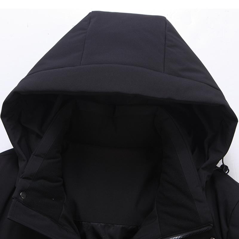 Зимняя мужская куртка-пуховик, новые большие размеры, мужские пальто с перьями среднего возраста, толстые теплые парки с капюшоном из 90% белого утиного пуха