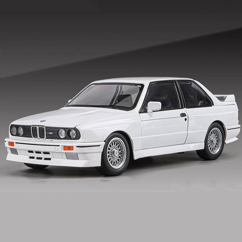 1/24 Scale 1988 BMW M3 IM3 Alloy Scale Car Model Diecast Metal Miniature Car Sound and Light Classic Car Collection Kid Toy Car Vehicle