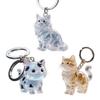 Хранилище кошачьей шерсти Милый кулон Брелок Подвеска для сумки Мемориал шерсти питомца Брелки для ключей автомобиля Ювелирное изделие Сувенир Коллекция Подарок Украшение