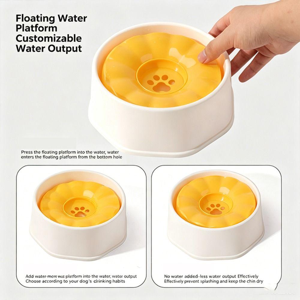 Floating Design Pet Dog Bowls Spill-Proof Detachable Dog Drinking Water Feeder  Pet Supplies