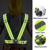 Outdoor Bicycle Reflective Belt Elastic Vest Night Running Cycling Reflective Stripe Safety Adjustable Vest Riding Equipment