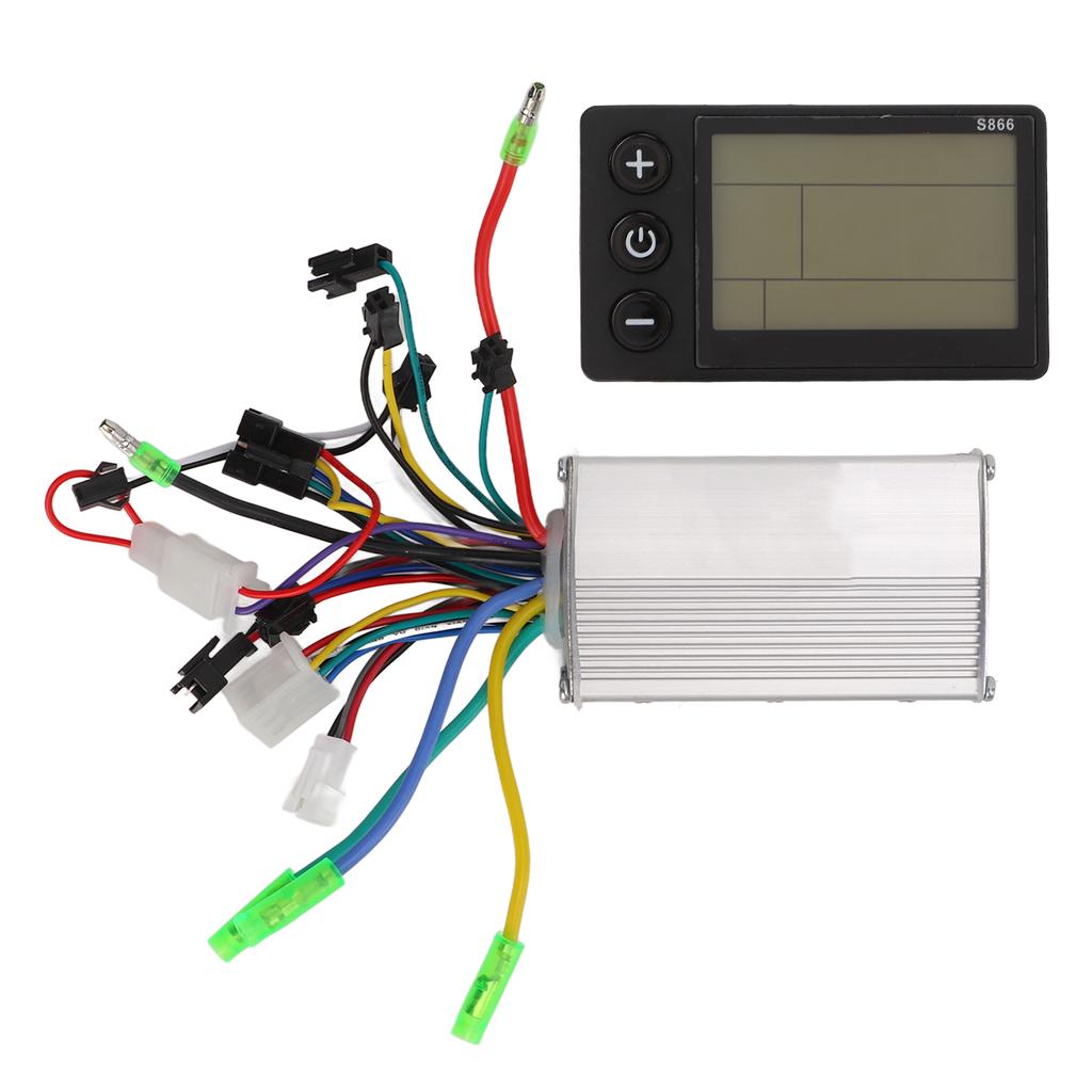 48V 60V 350W Electric Scooter Bike Brushless DC Motor Controller 866 LCD Display Panel Kit
