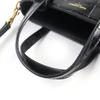 Excellent SAINT LAURENT PARIS Shoulder Bag Mini Toy Shopping Croco-embossed Used