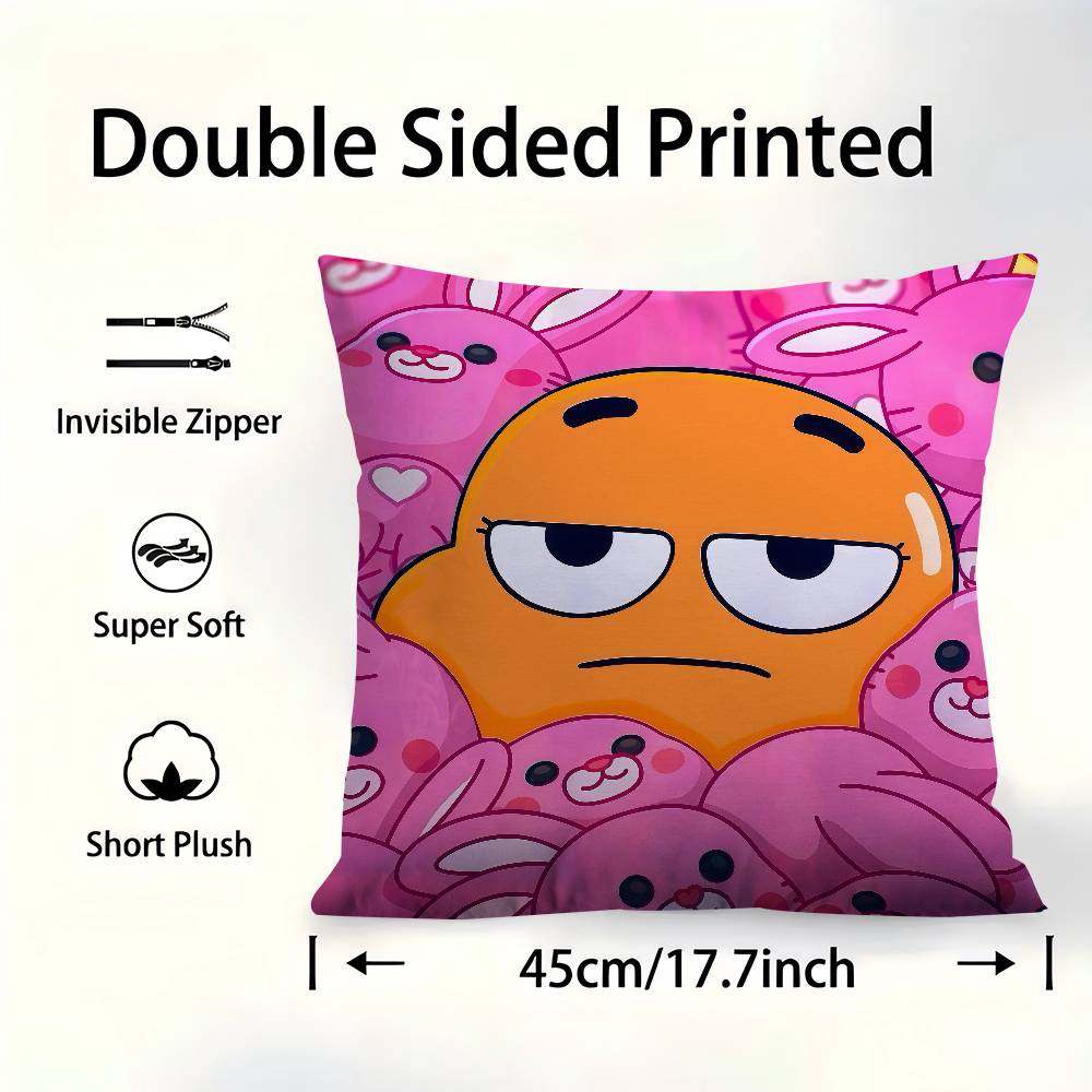 The Amazing World Of Gumballs Pillow Cover Design Cushion Cover Decor Holiday Decorati