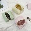 Mini Simplicity Cute Square Makeup Bag Sweet Earphone Lipstick Bag Large Capacity Portable Storage Bag