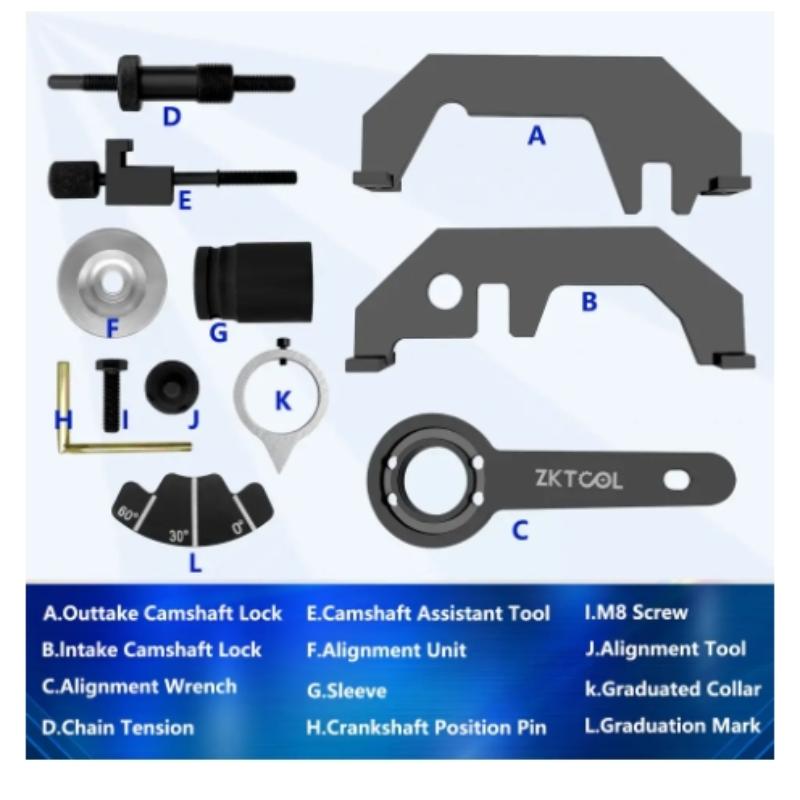 Engine timing repair special tools suitable for BMW N62 N73 BMW 7 Series 745 740 engine camshaft locking tool