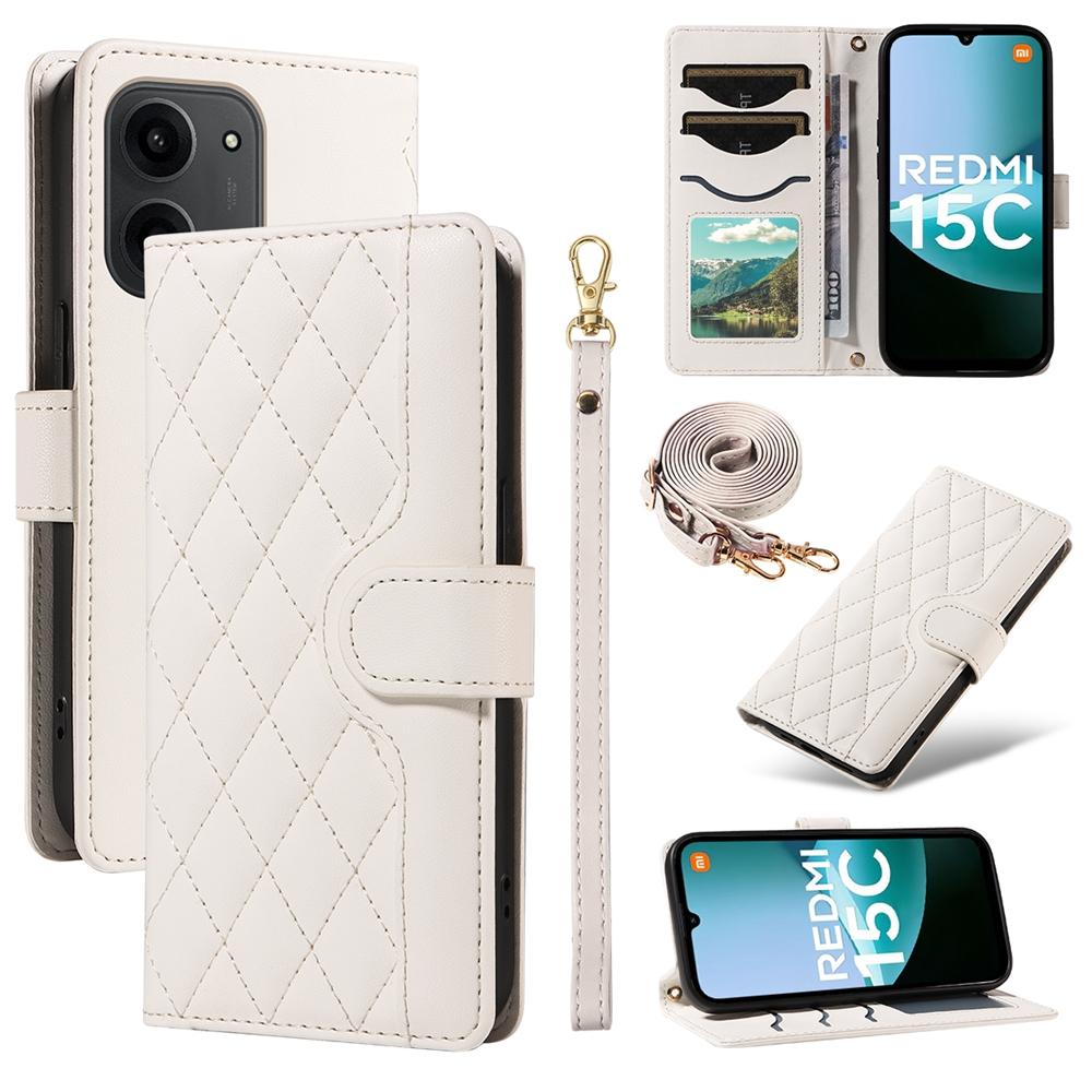 Кошелек на шнурке Кожаный чехол Для Redmi 15 15C 14C 13C 13 13X 12 11A 10C 10 Prime 9C 9A 9i 9 4G A5 A3 Кошелек для телефона Чехол-книжка