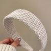 1pc Women Knitted Broad Headbands Fashion Versatile Elegant Simple Solid Color Hair Accessories Suitable For Daily, Casual