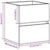 Bathroom Cabinet Reclaimed Wood 41 x 38.5 x 45 cm Engineered Wood