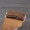 Ретро короткий мужской кошелек из натуральной кожи первого слоя, мужская сумка из натуральной кожи, женский маленький кошелек, держатель для карт, чехол для монет, чехол для монет Tide