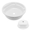 Раковина-чаша для ванной комнаты RV 430x140мм Круглая Белая для мытья рук Акриловая Большая вместимость для автодома, каравана