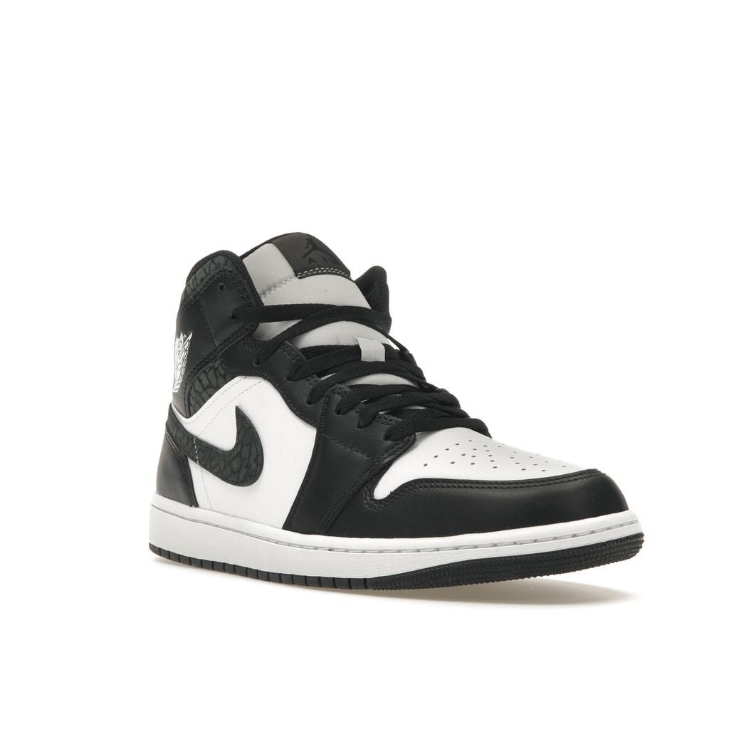 Мужские кроссовки Air Jordan 1 Mid SE Panda Elephant Black Off-Noir White FB9911-001