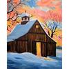 DIY Снежный живописный 5D алмазная живопись полный круглый дрель зимний пейзаж Алмазный домашний декор подарок набор для вышивки крестом мозаичная настенная живопись