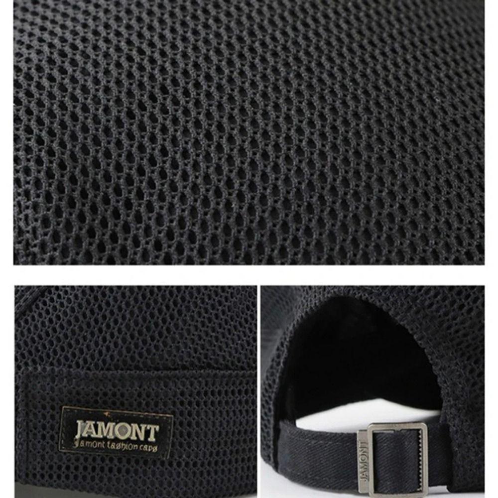 Korean Style Mesh Flat Cap Solid Color Forward Peaked Cap Fashion Men Beret Hat Men