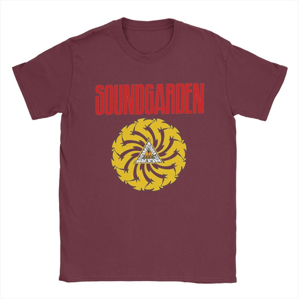 Забавная футболка Soundgarden Badmotorfinger для мужчин, круглый воротник, футболки из чистого хлопка, футболки с коротким рукавом, топы больших размеров
