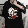 Genshin Impact Tshirt Arataki Itto T-shirt Game Graphic T Shirts Unisex Kawaii Clothes Girls Oversized Casual Tops 100% Cotton