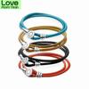 Loveright Double Loop Genuine Leather Pan -Style Bracelets 925 Silver Buckle Fit Original Beads Charms Jewelry Making