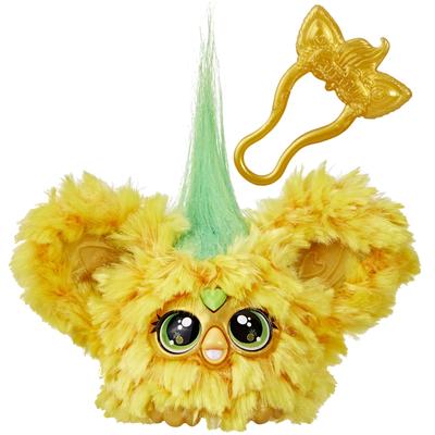 Hasbro Furby Furblets Hoolaa Pineapple Mini Friend, 45+ звуков, только язык Furby, мягкая электрическая игрушка, для детей от 6 лет, желтый, зеленый G1612,